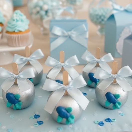 Manzanas Achocolatadas Personalizadas para Eventos (Chocolate Blanco o Semiamargo)
