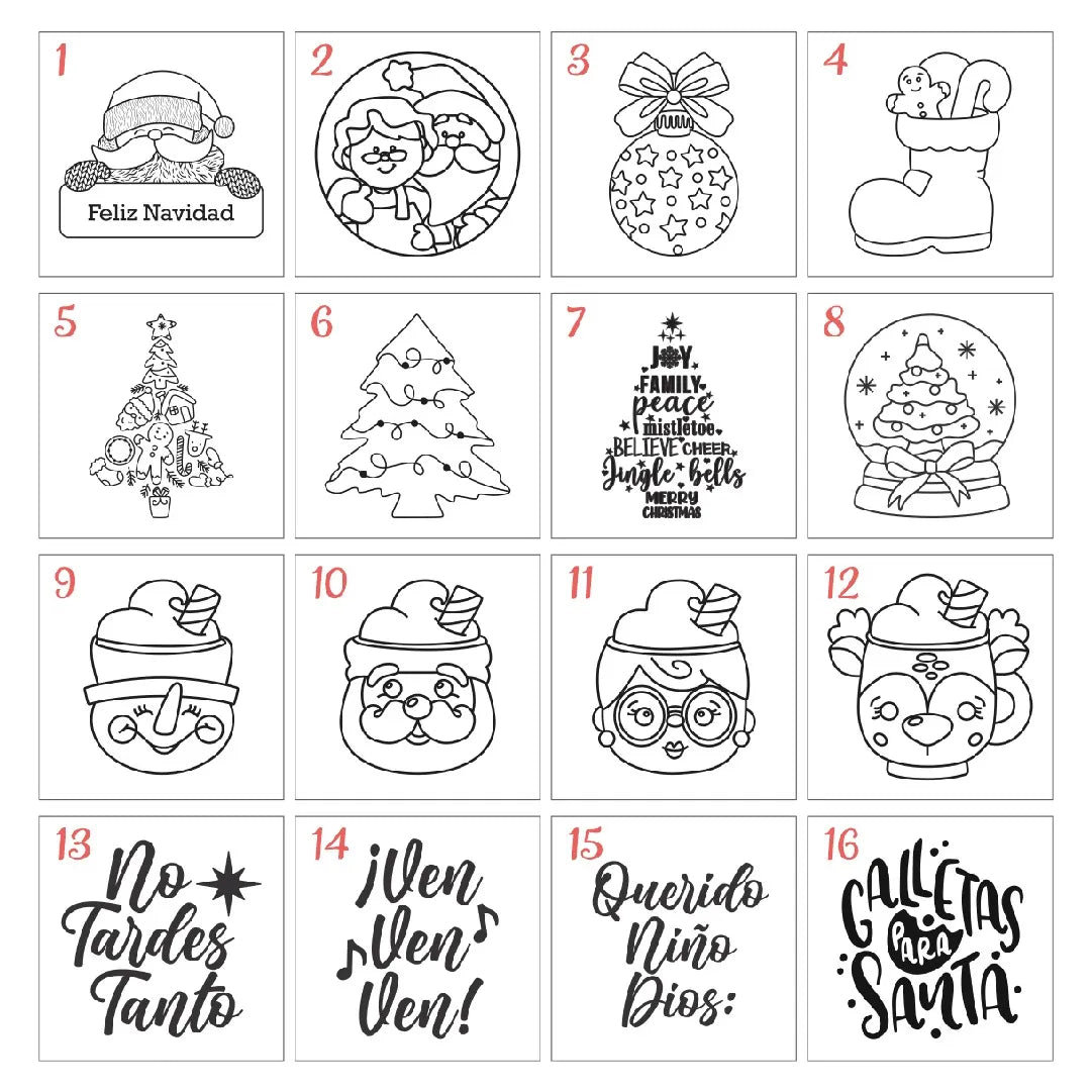Sellos de Relieve Navideños