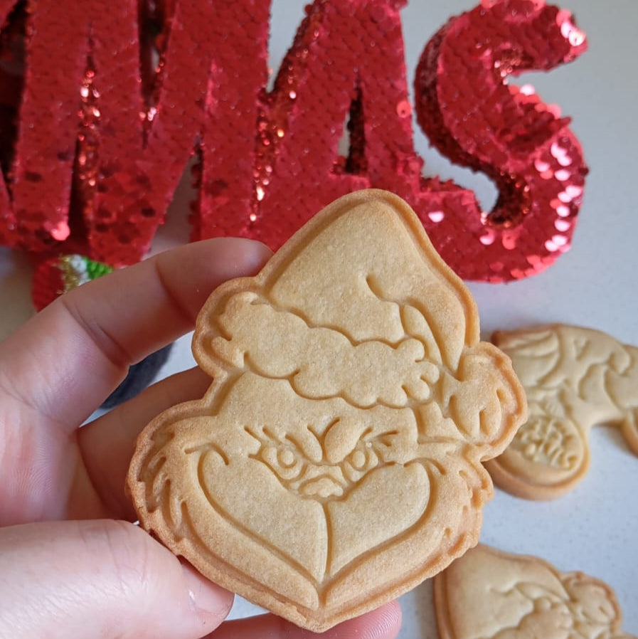 Cortador y Sello Figuras Navideñas Grinch