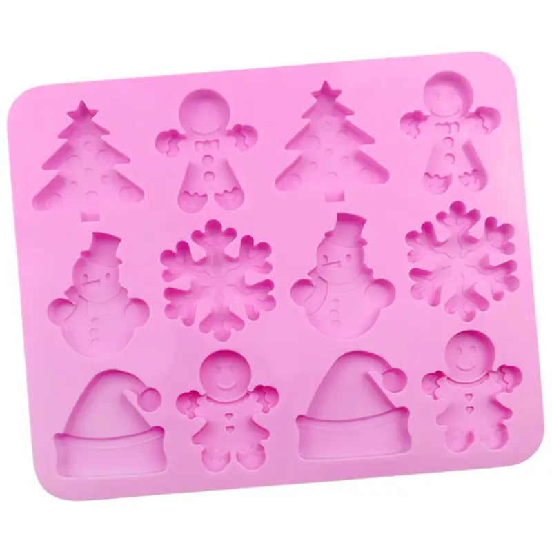 Molde de Silicona "30 Mini Tesoros Navideños"