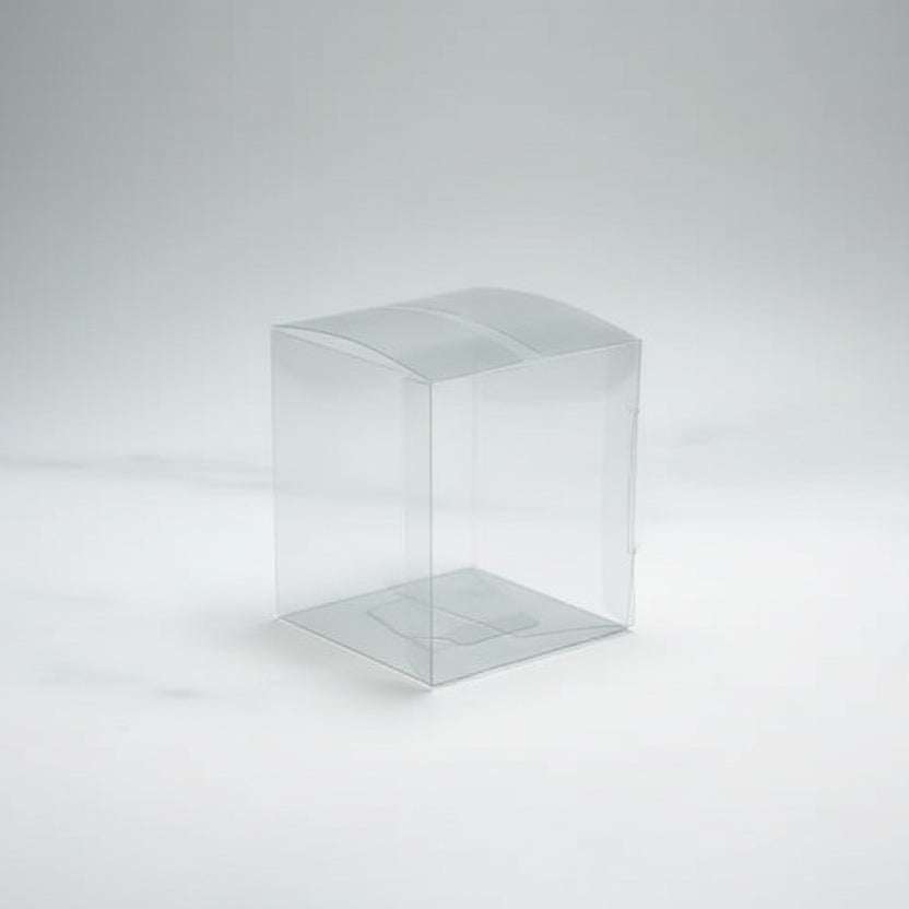 Caja de acetato transparente 5x5x5 cm para recuerdos y bombones - Vallia