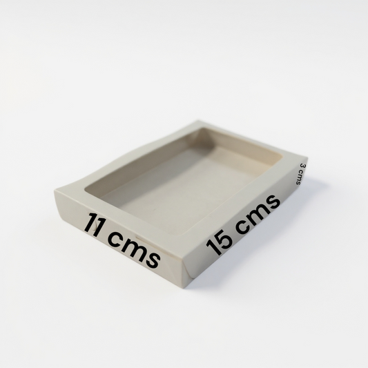 Empaque de cartón plano 15x11x3 cm para galletas o fresas - Vallia