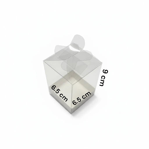 caja de acetato 6.5x6.5x9
