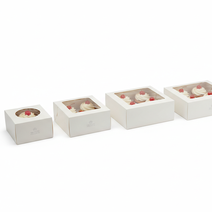 "Cajas para cupcakes en 5 tamaños"