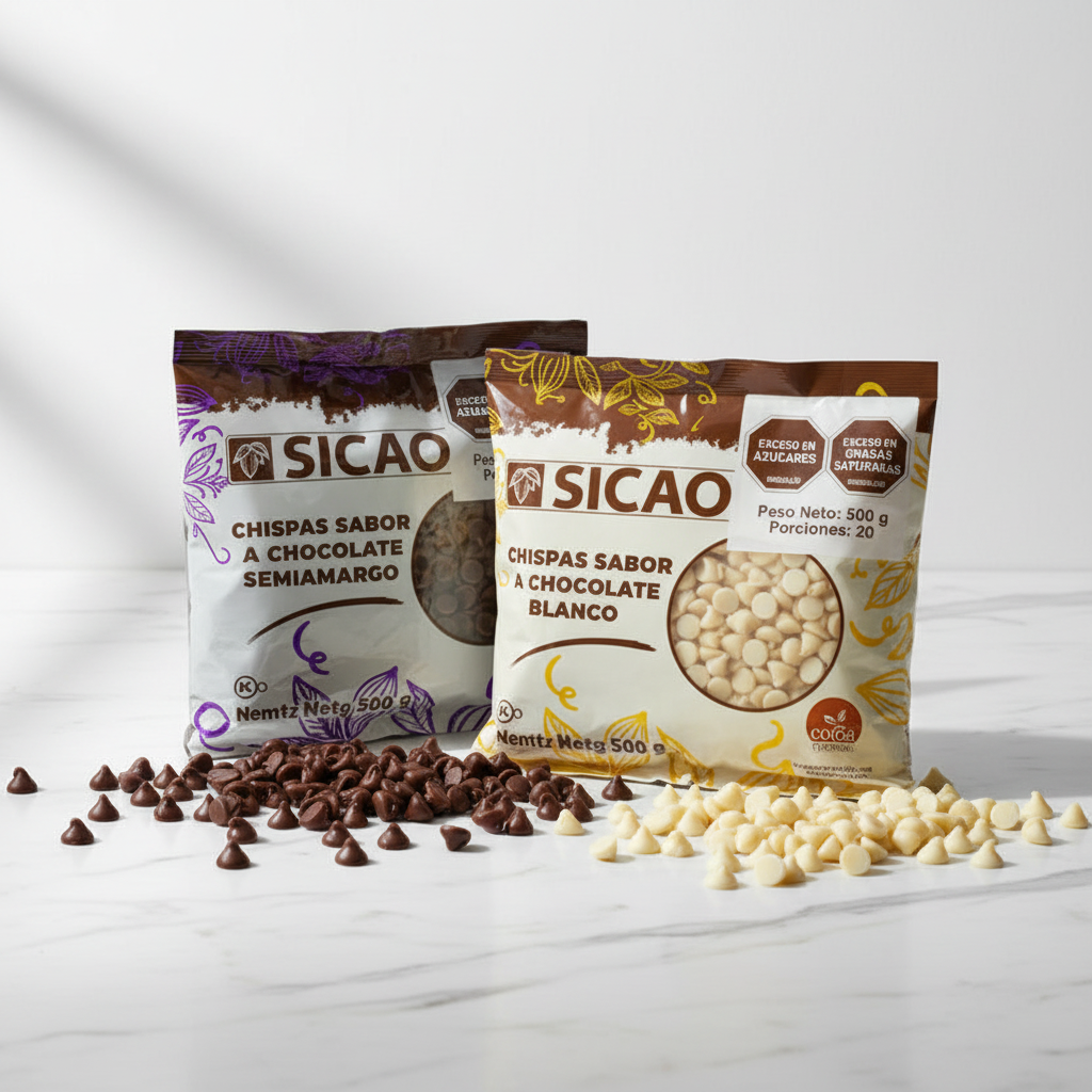 Chispas de chocolate SICAO - fotografía profesional