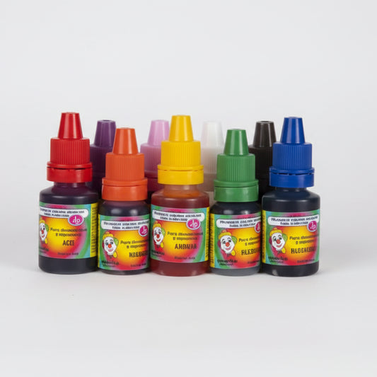 Frasco de colorante líquido comestible para teñir cremas y fondant - Vallia Repostería