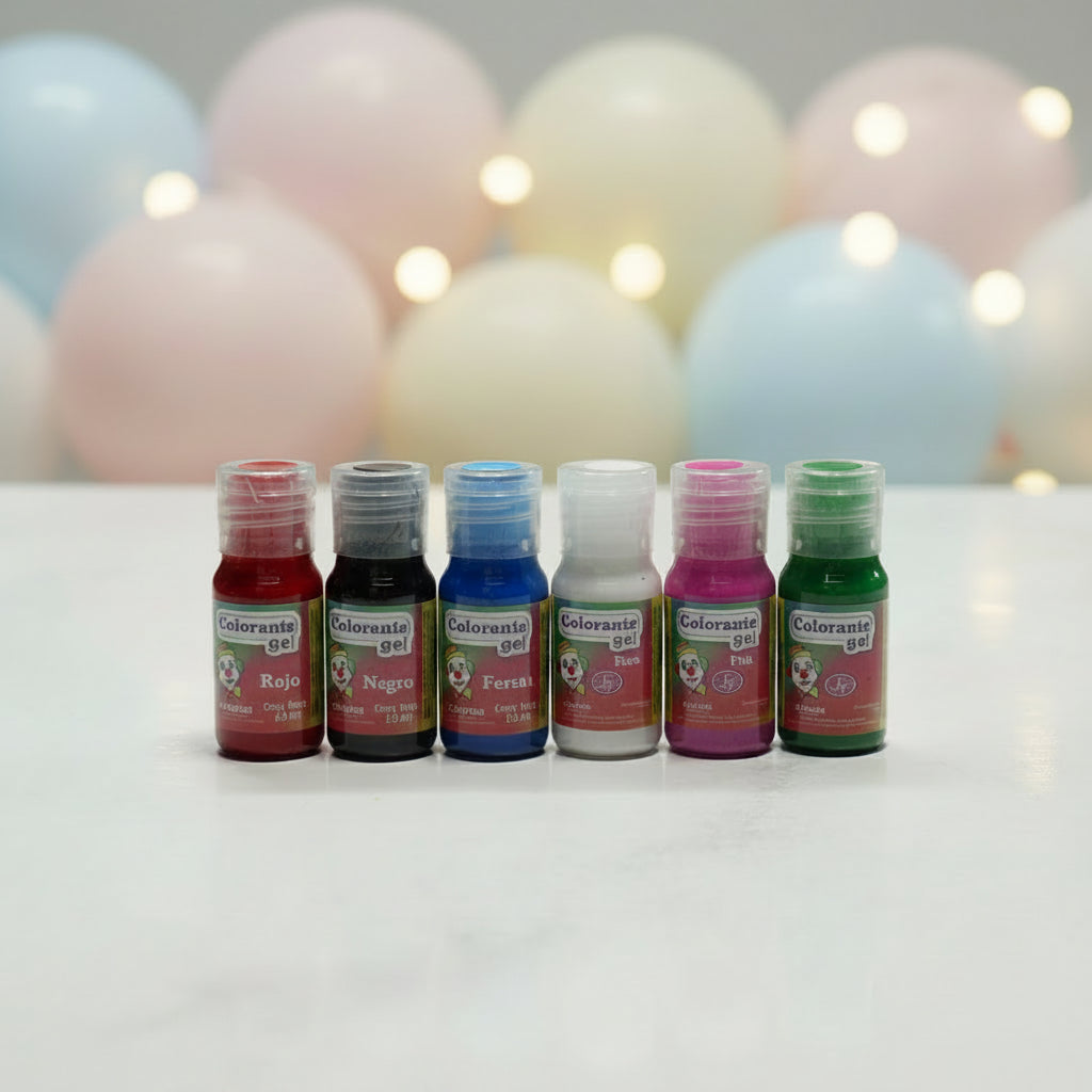Colorantes en gel Colorisa en frasco dosificador 13 gr – colorante comestible para repostería y decoración de tortas - Vallia Reposteria