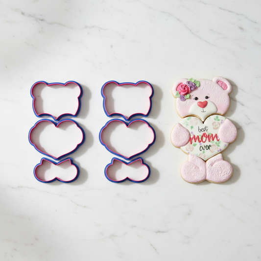 Cortador de osito con corazón - fotografía profesional