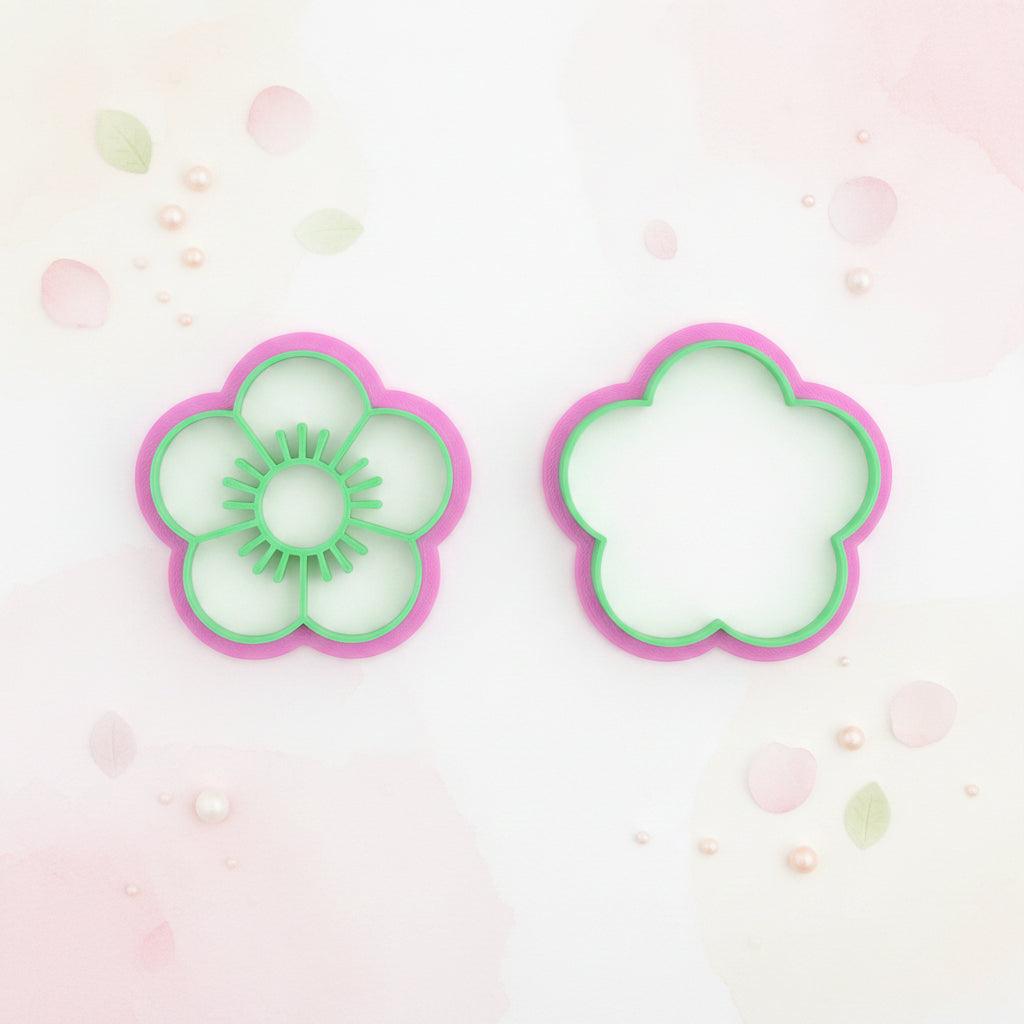 Cortador y Sello de Flores Variadas para Galletas (5 cm / 8 cm) - Elige tu Diseño y Tamaño