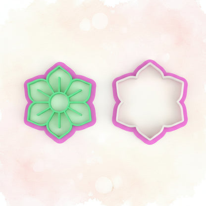 Cortador y Sello de Flores Variadas para Galletas (5 cm / 8 cm) - Elige tu Diseño y Tamaño