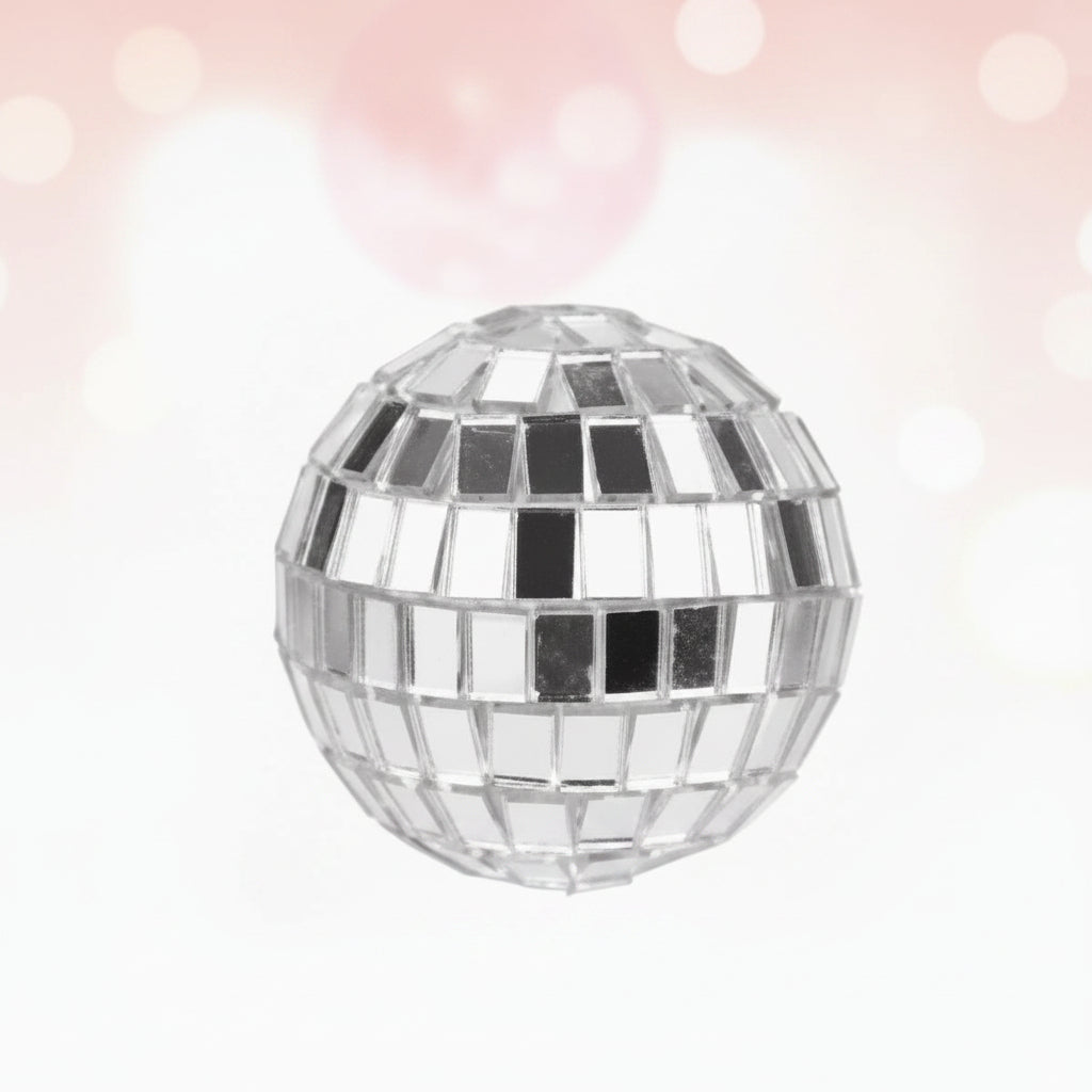 Topper de Esfera de Discoteca Espejada para Tortas - Tamaños de 1 a 4 cm