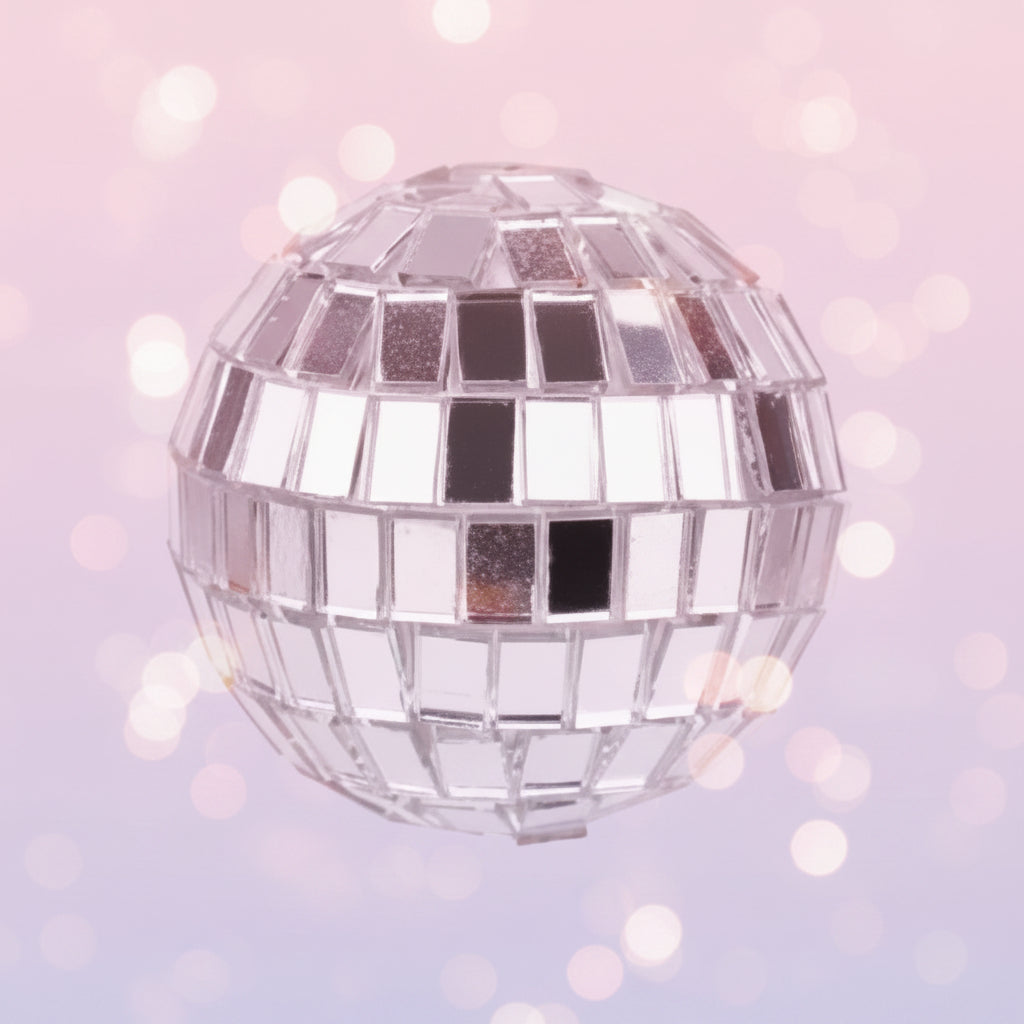 Topper de Esfera de Discoteca Espejada para Tortas - Tamaños de 1 a 4 cm
