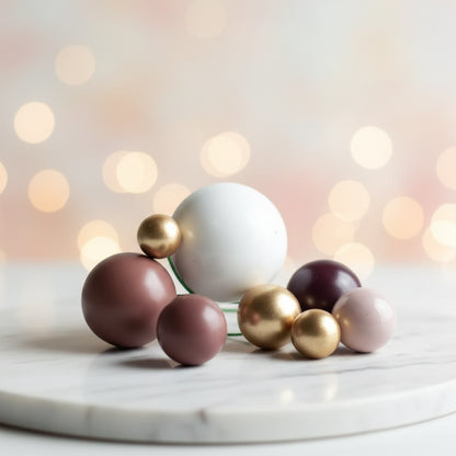 Toppers de Globos en Espuma para Decoración de Tortas (Monocromáticos / Surtidos)