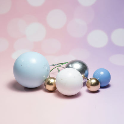Toppers de Globos en Espuma para Decoración de Tortas (Monocromáticos / Surtidos)