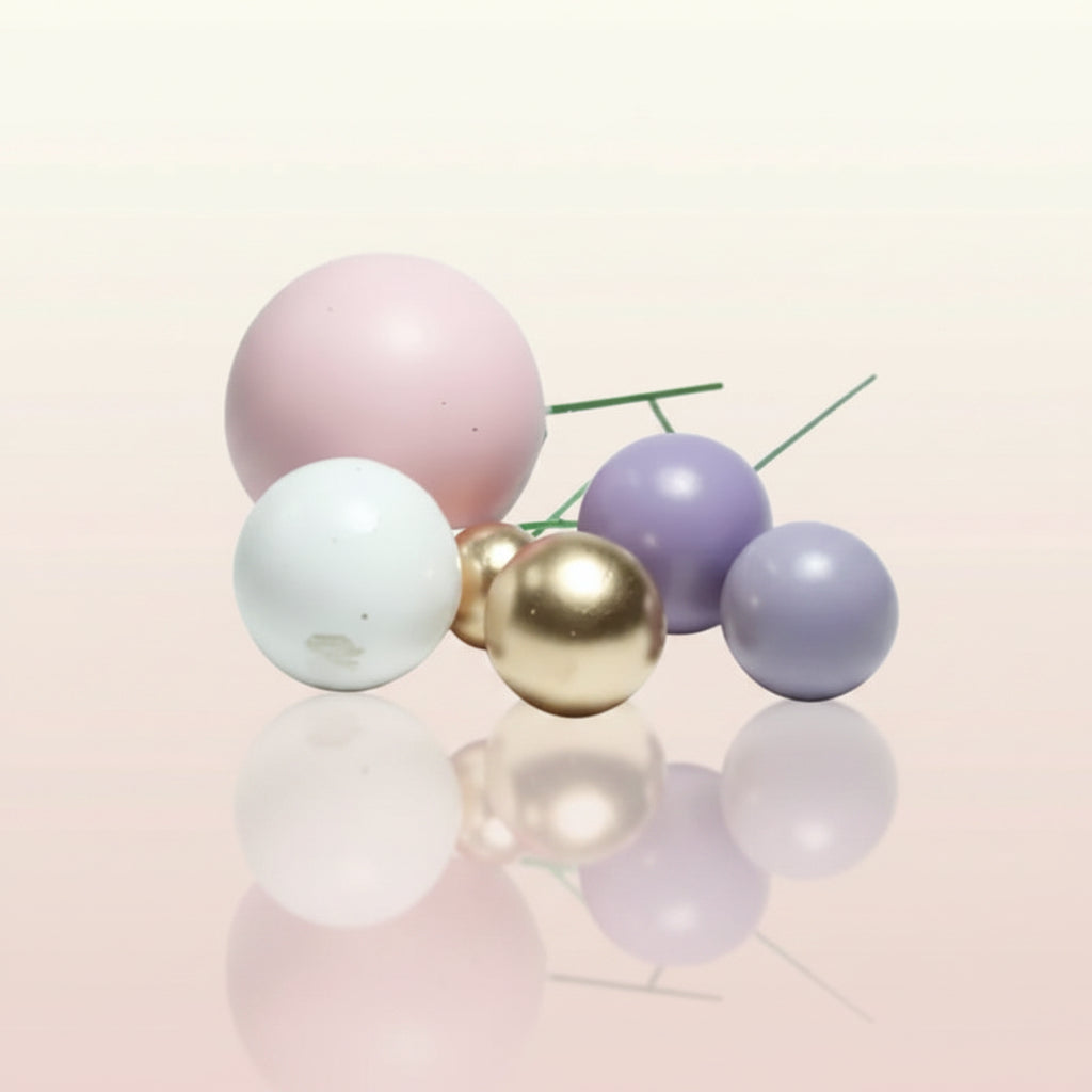 Toppers de Globos en Espuma para Decoración de Tortas (Monocromáticos / Surtidos)