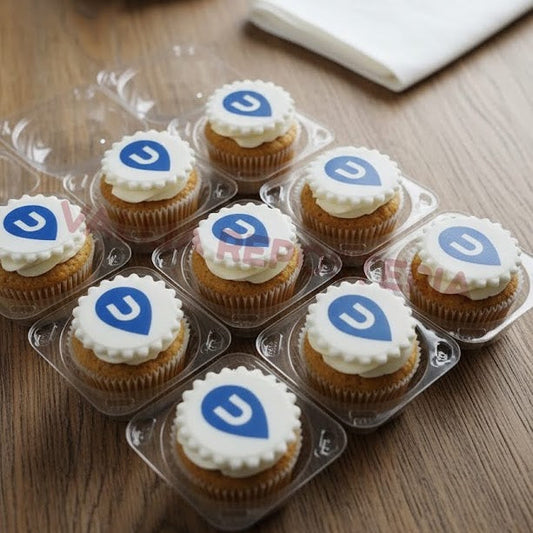 Cupcakes Corporativos con Logo Impreso para Eventos y Marcas