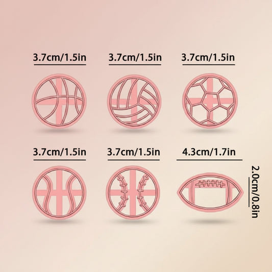 Medidas cortadores balones deportivos 3.7 cm - fútbol, basket, voleibol, rugby | Vallia Repostería
Imagen 3: