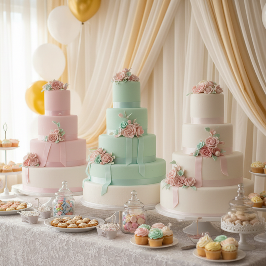 Maquetas de Icopor en Mesa de Postres