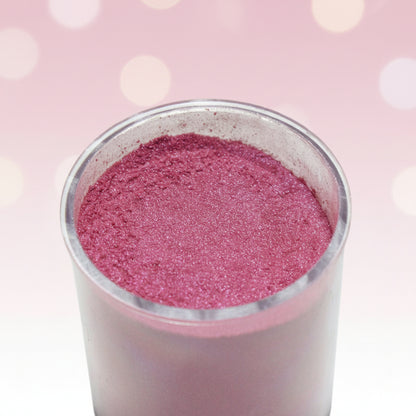 Polvo matizador comestible Rosa Eléctrico con acabado satinado en frasco – colorante vibrante para tortas y postres - Vallia Reposteria