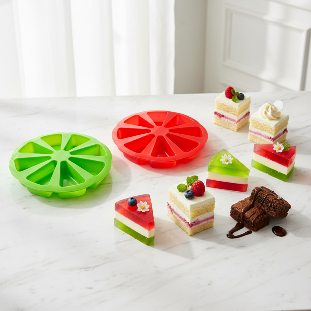 Molde de Silicona Porción de Torta - Vallia Repostería