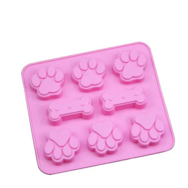 Molde de Silicona Huellas y Huesos