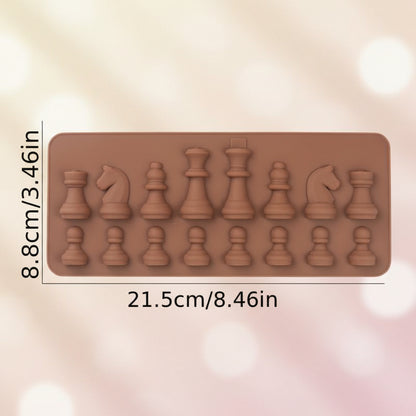 Medidas molde silicona fichas de ajedrez: 21.5 x 8.8 cm para chocolates y fondant | Vallia Repostería