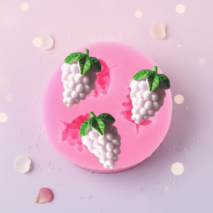 Molde de Silicona Mini Racimos de Uvas (4.6 cm) - Para Fondant, Repostería y Chocolatería