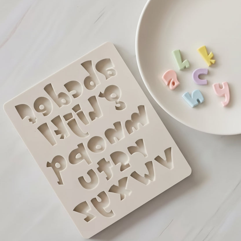 Molde de Silicona Letras del Abecedario Minúsculas