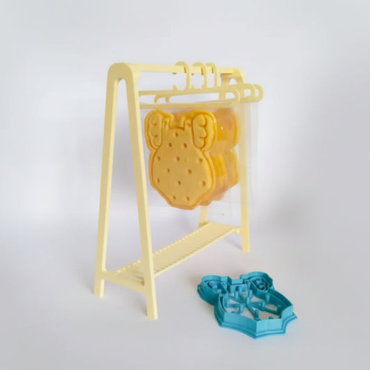 Perchero decorativo de color blanco en PLA para colgar galletas decoradas - Vallia Repostería