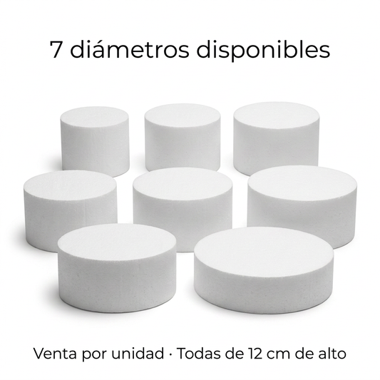 Portada corregida con siete bases de icopor