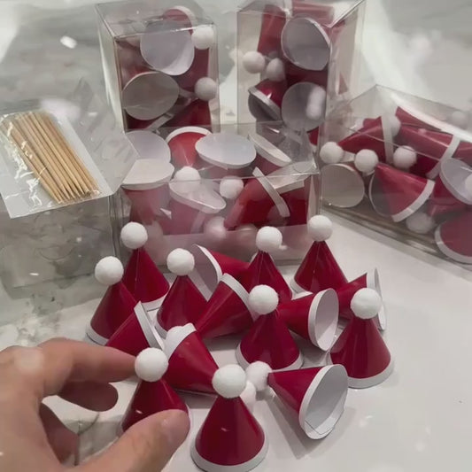 Mini Gorros de Papá Noel