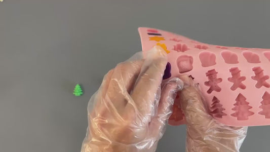 Molde de Silicona: 42 Mini Iconos de Navidad.