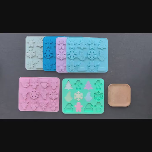 Molde de Silicona "30 Mini Tesoros Navideños"