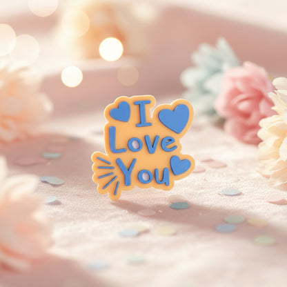 Sello Texturizador Marcador de Frases de Amor para Fondant y Galletas (5.5 cm)