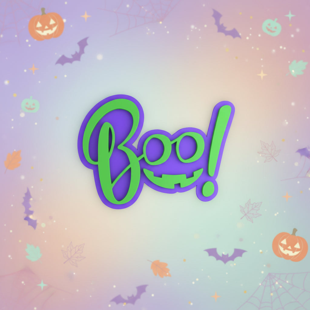 Sello Texturizador Marcador de Halloween (5.5 cm) - Colección Repostería para Galletas y Fondant