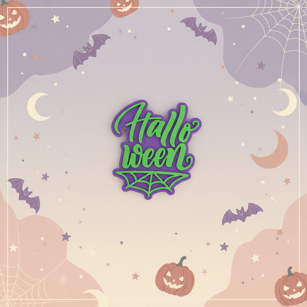 Sello Texturizador Marcador de Halloween (5.5 cm) - Colección Repostería para Galletas y Fondant
