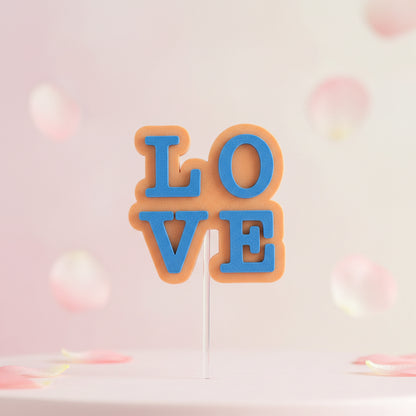 Sello Texturizador Marcador de Frases de Amor para Fondant y Galletas (5.5 cm)