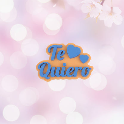 Sello Texturizador Marcador de Frases de Amor para Fondant y Galletas (5.5 cm)