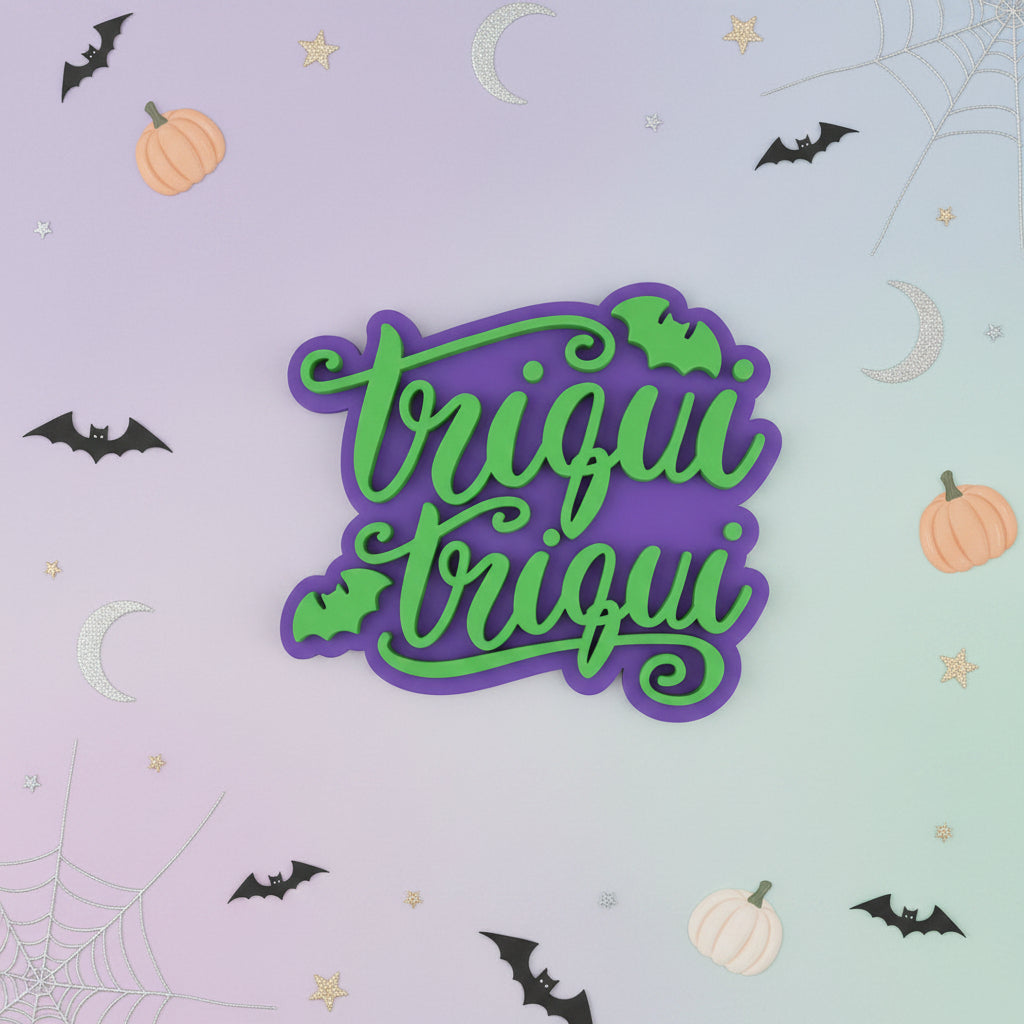 Sello Texturizador Marcador de Halloween (5.5 cm) - Colección Repostería para Galletas y Fondant