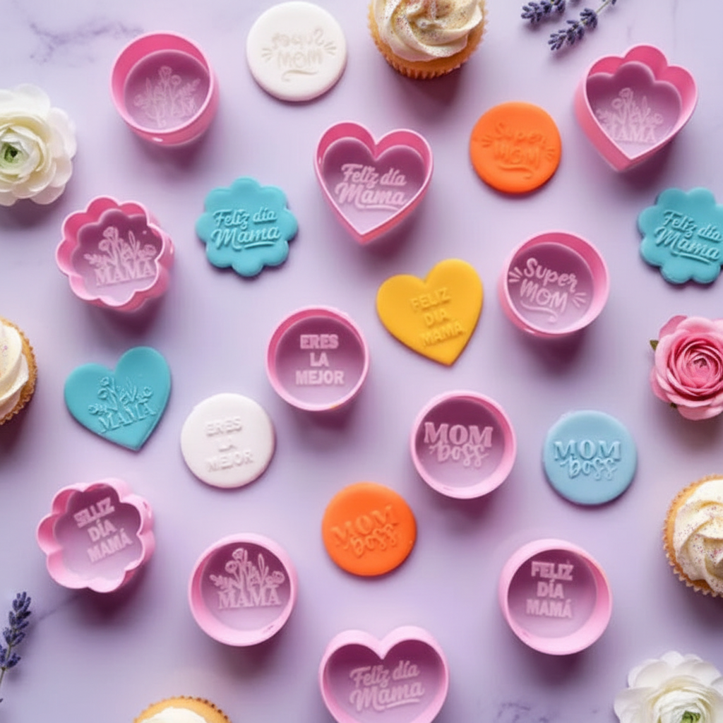 Set de Sellos para Repostería - Diseños Variados - Vallia Repostería