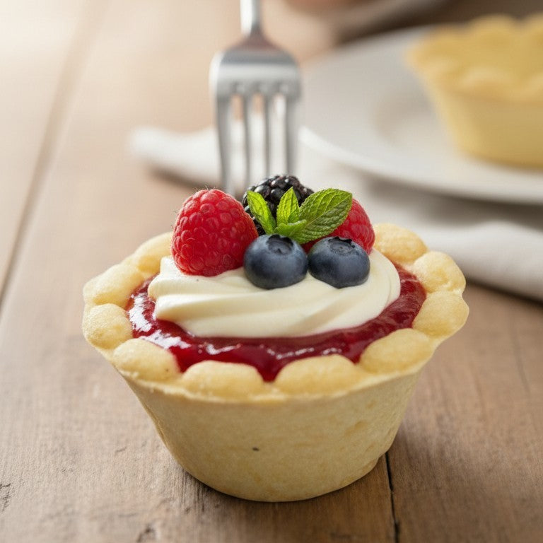 Base para tartaletas horneadas, masa sablée tipo pasaboca para catering y mesas de dulces – Vallia Repostería