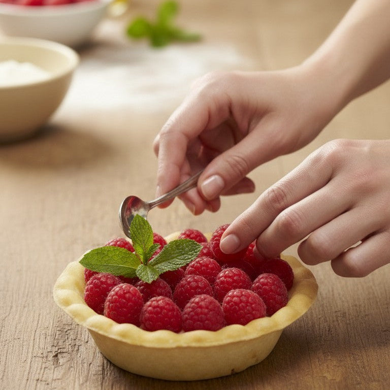 Base para tartaletas horneadas, masa sablée tipo pasaboca para catering y mesas de dulces – Vallia Repostería