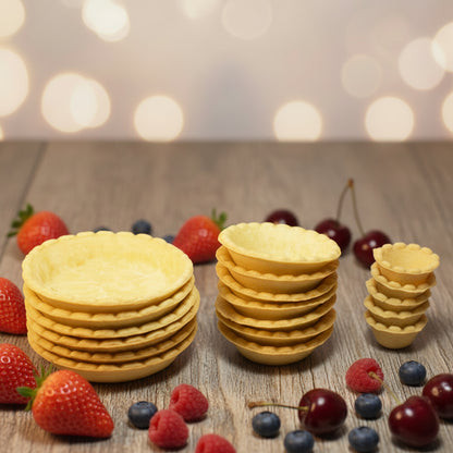 Base para tartaletas horneadas, masa sablée tipo pasaboca para catering y mesas de dulces – Vallia Repostería