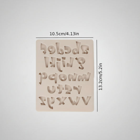 Molde de Silicona Letras del Abecedario Minúsculas