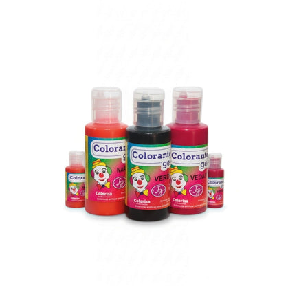 Frascos de colorante en gel Colorisa de Vallia Repostería en varios colores intensos para repostería profesional.