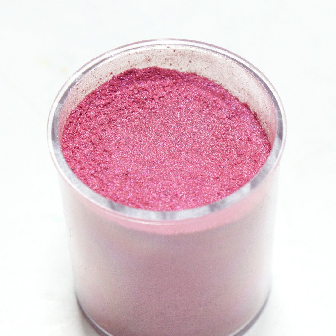 Vallia Repostería electric pink edible luster dust in a 10g jar with a fine metallic shimmer for cake decoration