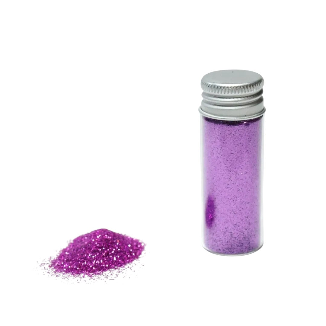 Escarcha comestible color violeta de Vallia Repostería en frasco de 10 g para decorar postres y tortas