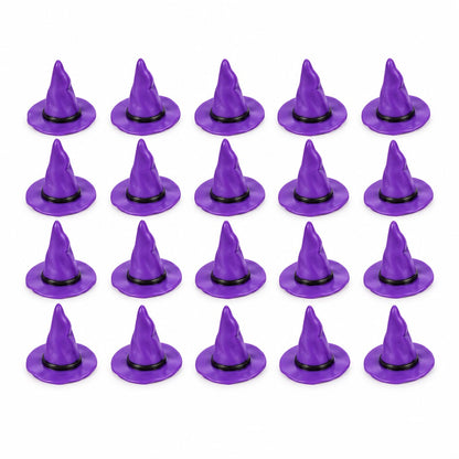 Mini sombrero de bruja morado de Vallia Repostería para decorar cupcakes en fiestas de Halloween