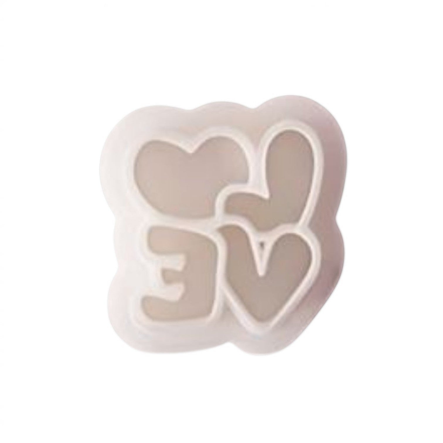 Molde de silicona Vallia Repostería con diseño de corazones y palabra LOVE para repostería y manualidades