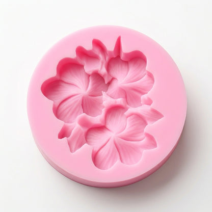 Molde de silicona rosa Vallia Repostería con diseño de flores detalladas para fondant, chocolate y manualidades